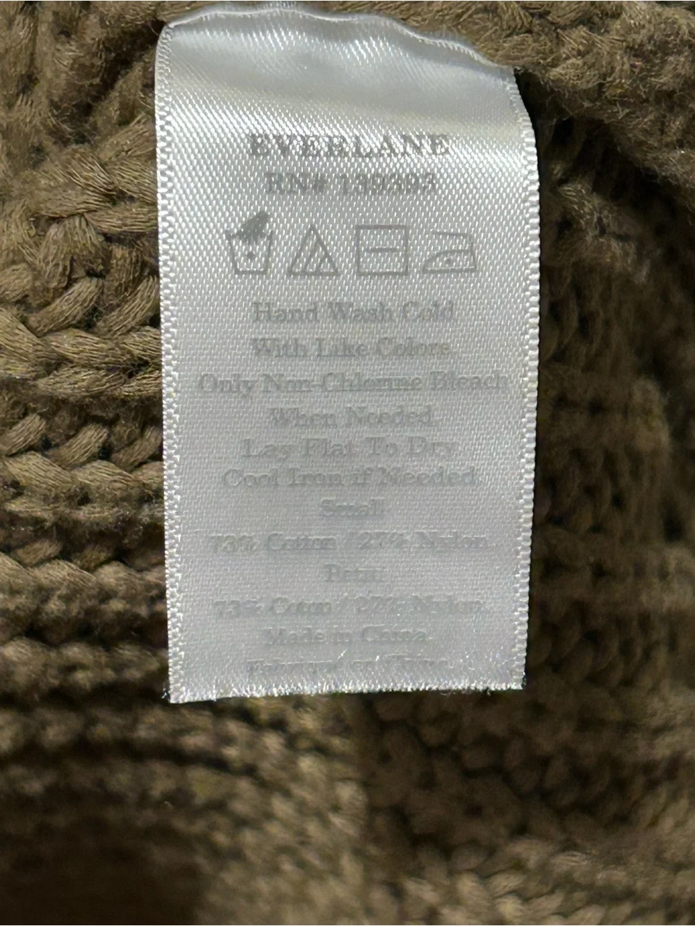 Everlane Knit V Neck Sweater , Small